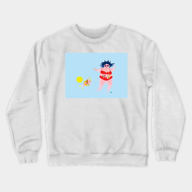 Water picnic Crewneck Sweatshirt by rocioalb